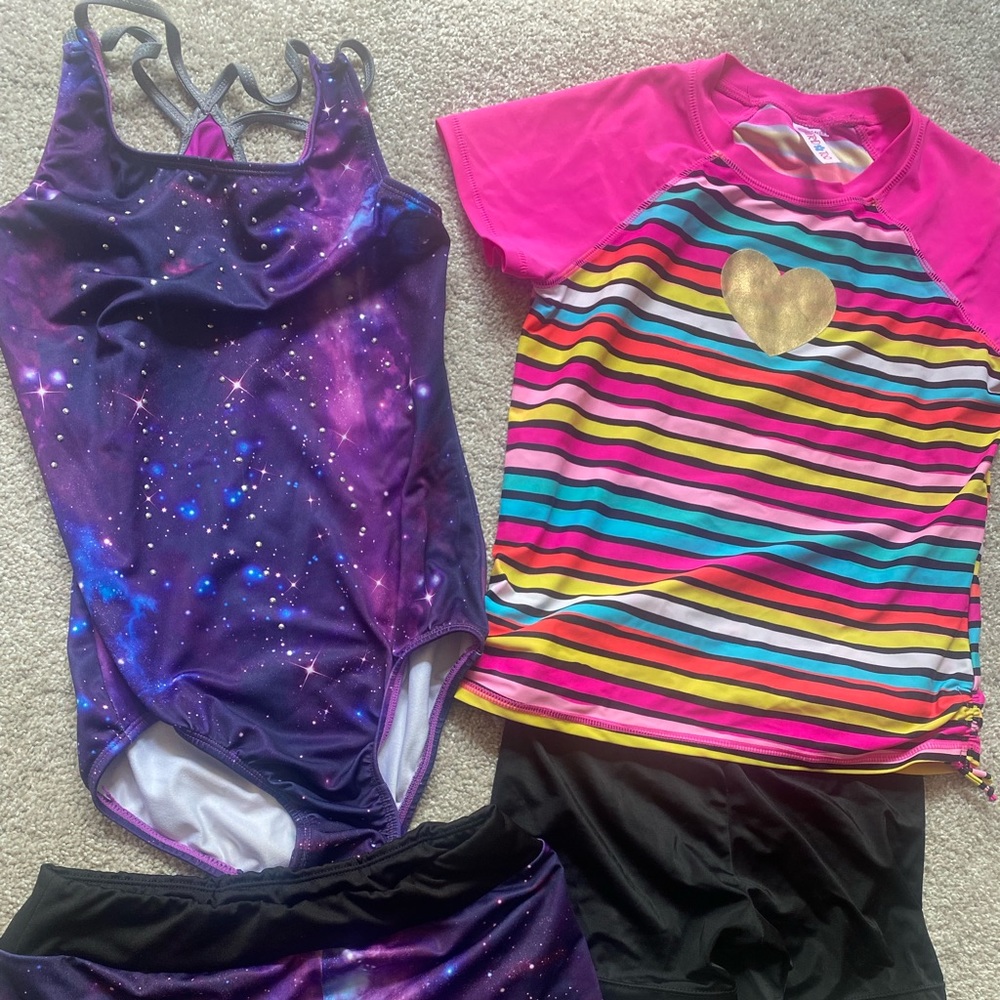 Swimsuit lot girls 14/16 most only worn 1x on vacation all are from Target